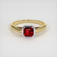 1.65 Ct. Ruby Ring, 18K White & Yellow 1