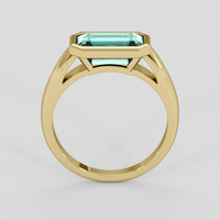 1.94 Ct. Bluish Green Tourmaline Ring, 10K Yellow Gold 3