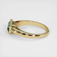 1.79 Ct. Bluish Green Sapphire Ring, 10K Yellow Gold 4