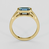 1.55 Ct. Greenish Blue Sapphire Ring, 10K Yellow Gold 3