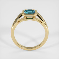 1.37 Ct. Greenish Blue Sapphire Ring, 10K Yellow Gold 3