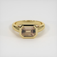 2.51 Ct. Brown Sapphire Ring, 10K Yellow Gold 1