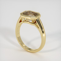 2.51 Ct. Brown Sapphire Ring, 10K Yellow Gold 2