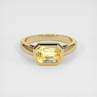 2.56 Ct. Yellow Sapphire Ring, 10K Yellow Gold 1