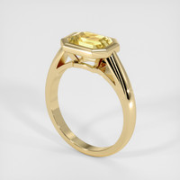 2.56 Ct. Yellow Sapphire Ring, 10K Yellow Gold 2