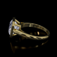 2.92 Ct. Gemstone Ring, 14K Yellow Gold 4