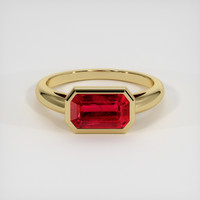 2.23 Ct. Ruby Ring, 14K Yellow Gold 1