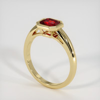 1.25 Ct. Ruby Ring, 14K Yellow Gold 2