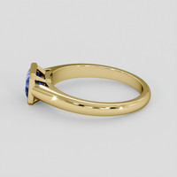 1.14 Ct. Blue Sapphire Ring, 14K Yellow Gold 4