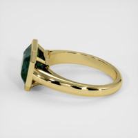 4.46 Ct. Bluish Green Sapphire Ring, 14K Yellow Gold 4