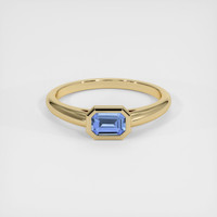 0.54 Ct. Sapphire Ring, 14K Yellow Gold 1