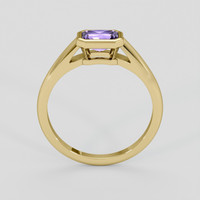 0.80 Ct. Purple Sapphire Ring, 14K Yellow Gold 3