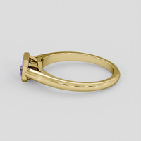 0.80 Ct. Purple Sapphire Ring, 14K Yellow Gold 4