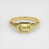 1.24 Ct. Yellow Sapphire Ring, 14K Yellow Gold 1