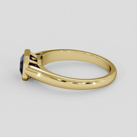 1.17 Ct. Blue Sapphire Ring, 14K Yellow Gold 4