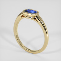1.04 Ct. Blue Sapphire Ring, 14K Yellow Gold 2