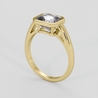 4.06 Ct. White Sapphire Ring, 14K Yellow Gold 2