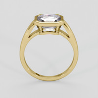 4.06 Ct. White Sapphire Ring, 14K Yellow Gold 3