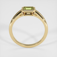 0.60 Ct. Greenish Yellow Sapphire Ring, 14K Yellow Gold 3