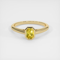 0.95 Ct. Sapphire Ring, 14K Yellow Gold 1