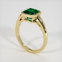 1.83 Ct. Emerald Ring, 18K Yellow Gold 2