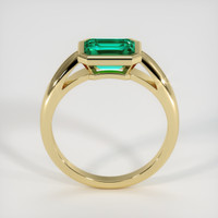 1.60 Ct. Emerald Ring, 18K Yellow Gold 3