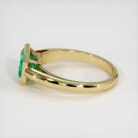 1.60 Ct. Emerald Ring, 18K Yellow Gold 4