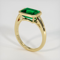 2.65 Ct. Emerald Ring, 18K Yellow Gold 2