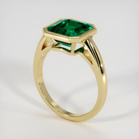 2.68 Ct. Emerald Ring, 18K Yellow Gold 2