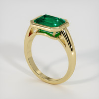 3.32 Ct. Emerald Ring, 18K Yellow Gold 2