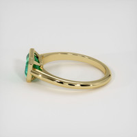 1.25 Ct. Emerald Ring, 18K Yellow Gold 4