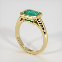 1.47 Ct. Emerald Ring, 18K Yellow Gold 2