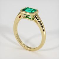 1.89 Ct. Emerald Ring, 18K Yellow Gold 2