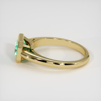 1.10 Ct. Emerald Ring, 18K Yellow Gold 4