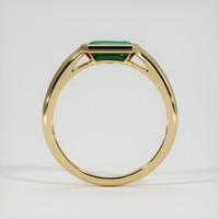 0.78 Ct. Emerald Ring, 18K Yellow Gold 3
