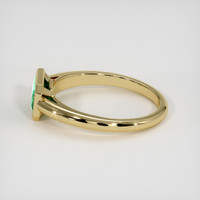 0.78 Ct. Emerald Ring, 18K Yellow Gold 4