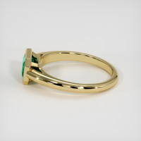1.08 Ct. Emerald Ring, 18K Yellow Gold 4