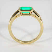 1.35 Ct. Emerald Ring, 18K Yellow Gold 3