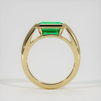 2.54 Ct. Emerald Ring, 18K Yellow Gold 3