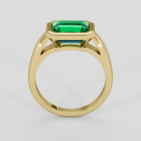 2.58 Ct. Emerald Ring, 18K Yellow Gold 3