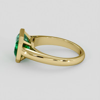 2.58 Ct. Emerald Ring, 18K Yellow Gold 4