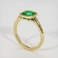 1.46 Ct. Emerald Ring, 18K Yellow Gold 2