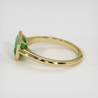 1.46 Ct. Emerald Ring, 18K Yellow Gold 4