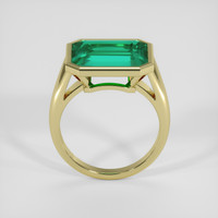 6.84 Ct. Emerald Ring, 18K Yellow Gold 3