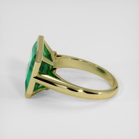 6.84 Ct. Emerald Ring, 18K Yellow Gold 4