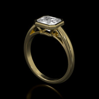 1.20 Ct. Gemstone Ring, 18K Yellow Gold 2