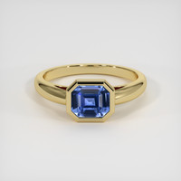 2.06 Ct. Sapphire Ring, 18K Yellow Gold 1
