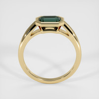 1.08 Ct. Bluish Green Sapphire Ring, 18K Yellow Gold 3