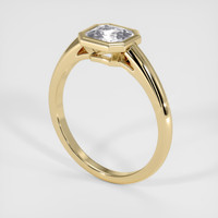 1.32 Ct. White Sapphire Ring, 18K Yellow Gold 2