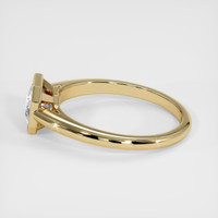 1.32 Ct. White Sapphire Ring, 18K Yellow Gold 4